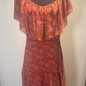 Rebecca Minkoff Floral Orange/Red  Dress